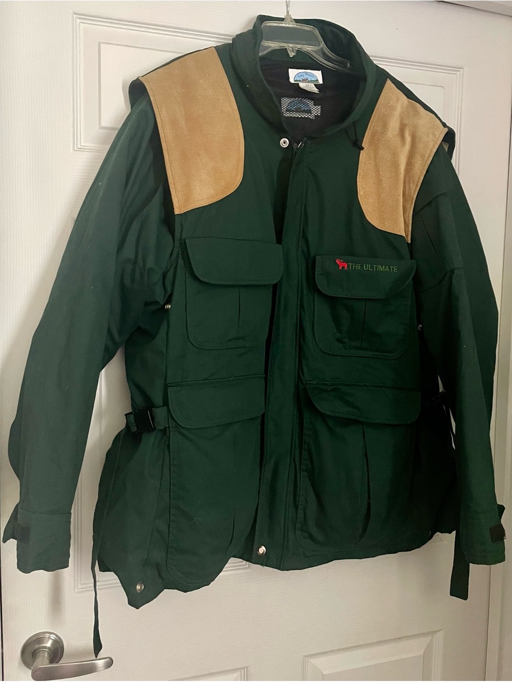 Gary Nesse Outdoor The Ultimate Suede Patches Hunting Coat Jacket Mens XXL